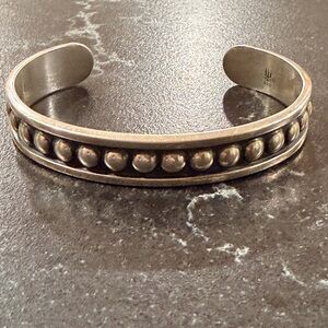 James Avery Sterling Silver Beaded Cuff Bracelet